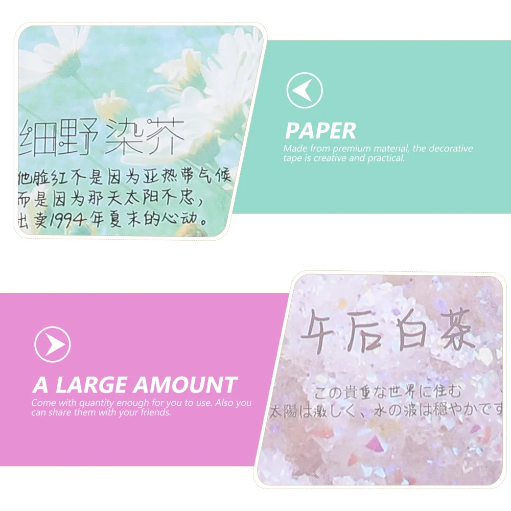 

5pcs Paper Sticker Hand Account Paper Decor DIY Scrapbooking Paper Adornment