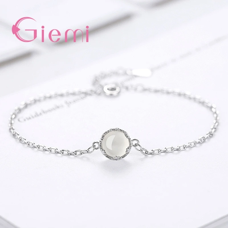 Женское ювелирное изделие из стерлингового серебра 925 пробы с прозрачными