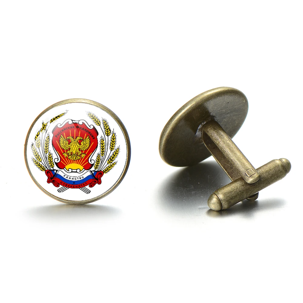 Пограничники России армии запонки с изображением флага Зажимы для галстука в