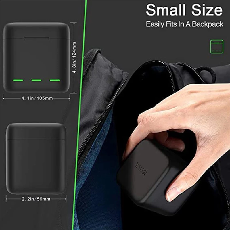 

ForGoPro 9 Battery Charger Smart Fast Charging Case 1750mAh Li-ion Battery Storage Box For GoPro Hero 9 Sport Camera Accessories