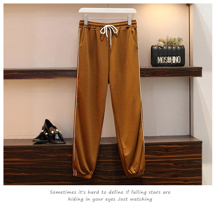 Plus Size 5XL Long Sleeve Slash Neck Jumper Sweatshirts Tops+Elastic High Waist Pants New Autumn Winter Women Fashion 2PCS Sets | Женская