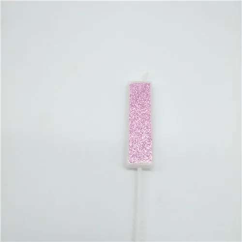 pink 1 Номер, для детей 0, 1 2 3 4 5 6 7 8 9 Творческий Розовый свечи, дети, одежда для мальчиков и девочек Топпер для торта «С Днем Рождения» свечи для украшения для торта для вечеринки - Цвет: pink 1