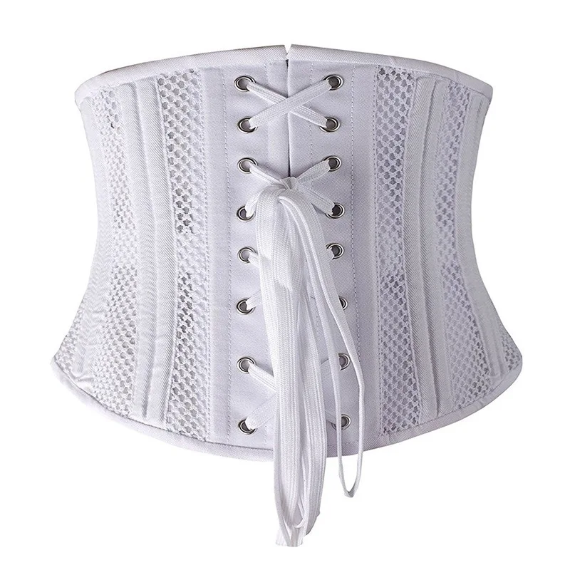 Women Net Ventilation Corsets Bustiers Lingerie Cupless Corset Push Up Waist Cincher Underbust Belt Shapewear | Женская одежда