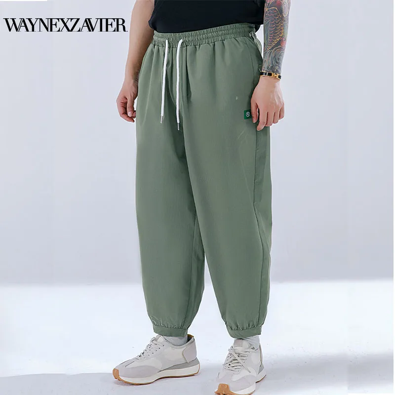 

WAYNEXZAVIER 2021 Autumn New Jogger Casual Pants Men Straight Loose Casual Trousers Plus Size Comfortable Fashion Oversize Pants