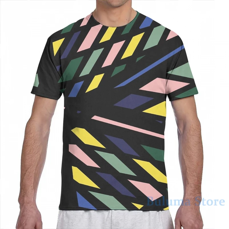 Футболка Mondrian с абстрактным принтом для мужчин и женщин модный топ коротким