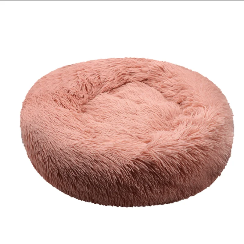 

Pet kennel in winter warm non-slip pet mattress small dog round plush cat kennel