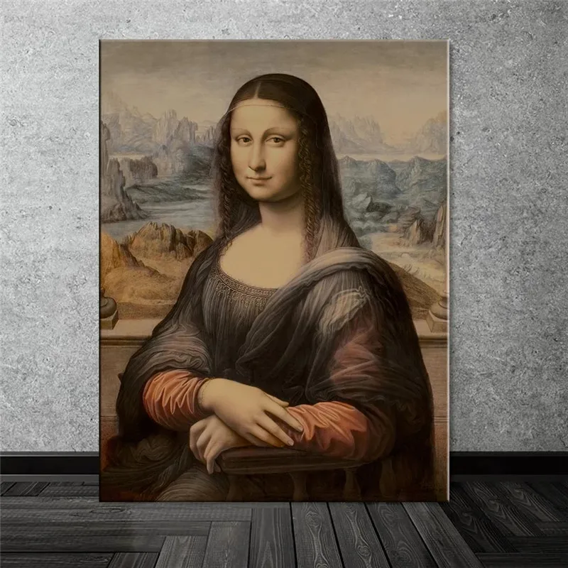 Настенная картина Мона Лиза Репродукция Леонардо да Винчи знаменитый дом