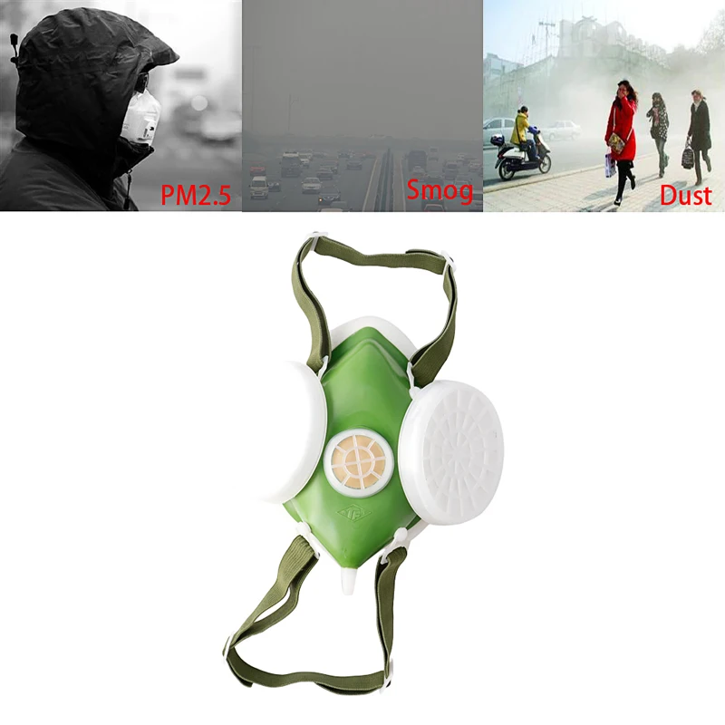 Новинка двойной респиратор противопылевая газовая маска двойная химическая