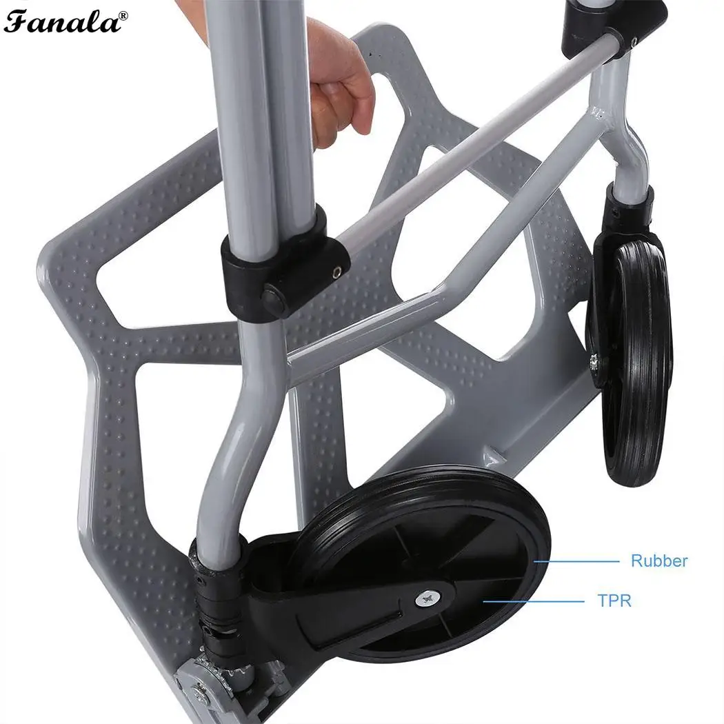 Алюминиевый сплав Автомобильная Складная багажная тележка портативный дорожный