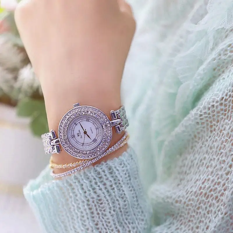 

Luxury Diamond Watch Women Fashion Relojes Mujer Exquisite Watches Women Top Brand Stainless Steel Ladies Quartz Wrist Watches