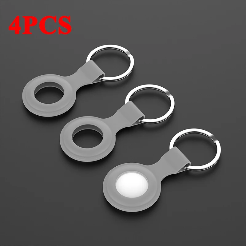 

Smart Accessories For Apple Airtags Location Trackers Hanging Buckle Anti-lost Protective Cover Silicone Case hockproof Dropship