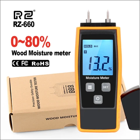 RZ Цифровой измеритель влажности древесины Emt01