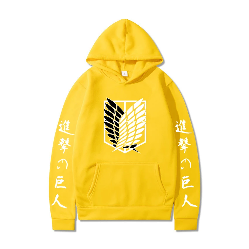 

2021 Hot Japan Attack Titan Men's Hoodie Sportswear Casual High Quality Torch Cartoon Print Fitness Streetwear