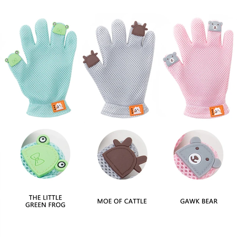 Силиконовая перчатка для груминга домашних животных вычесывания кошачьей