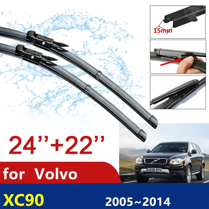 

Car Wiper Blades for Volvo XC90 MK1 2005~2014 Front Windscreen Windshield Wipers Car Accessories Stickers 2006 2007 2008 2009