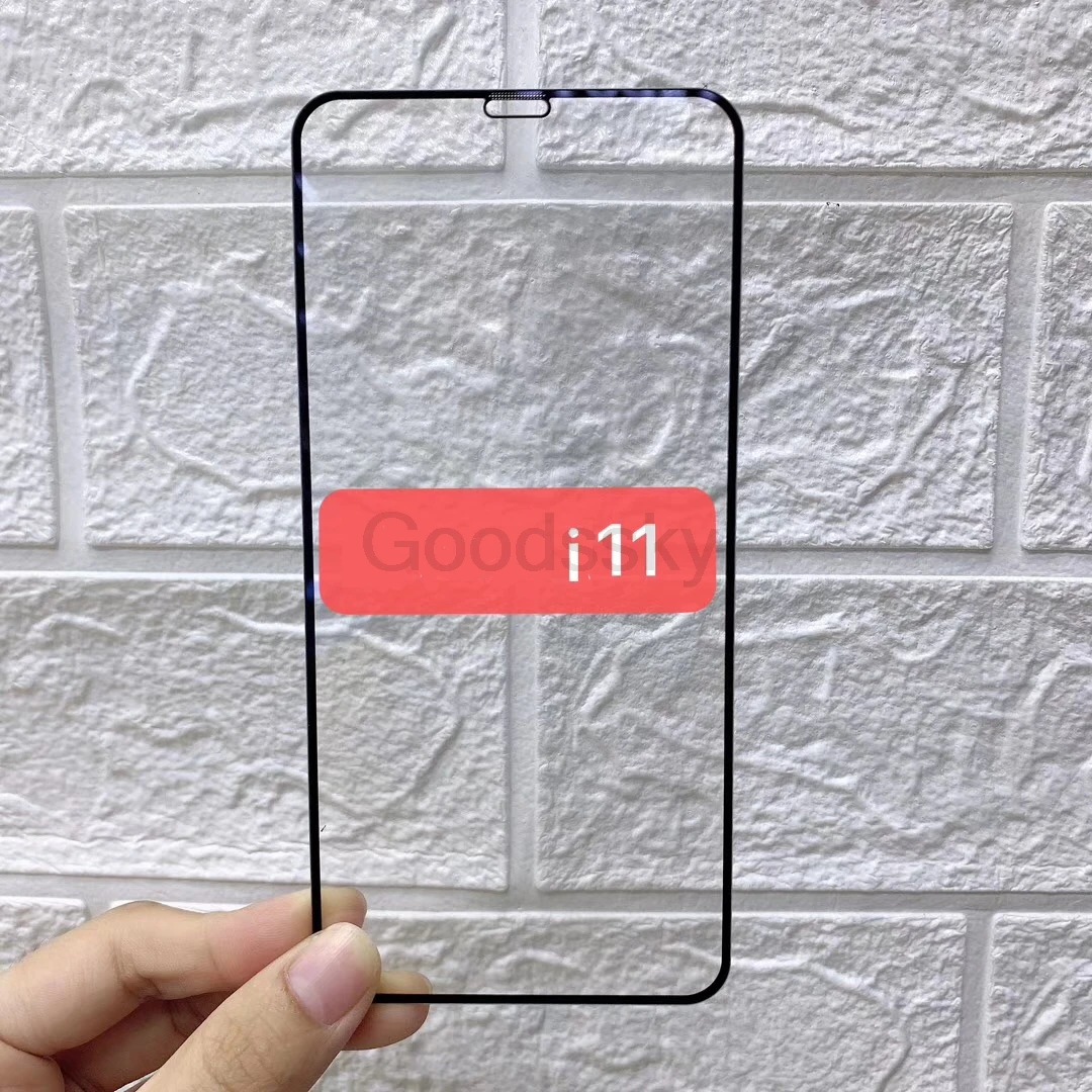 10 шт. Полный Клей закаленное стекло для iPhone 11 Pro Max Защитная пленка для экрана закаленное стекло для iPhone 11 полное покрытие защитное стекло