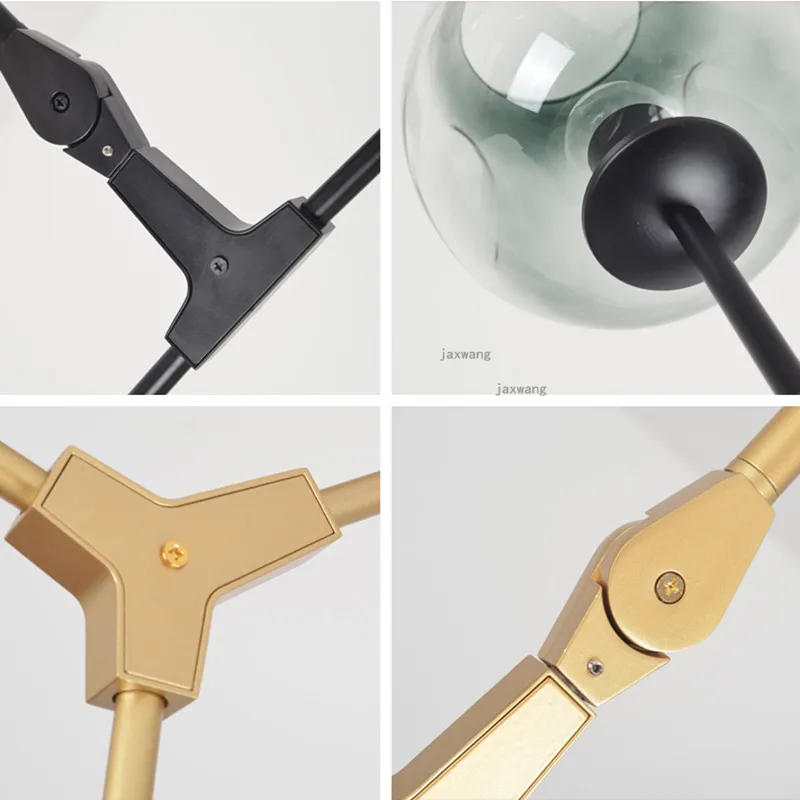 Современный стеклянный подвесной светильник в скандинавском стиле