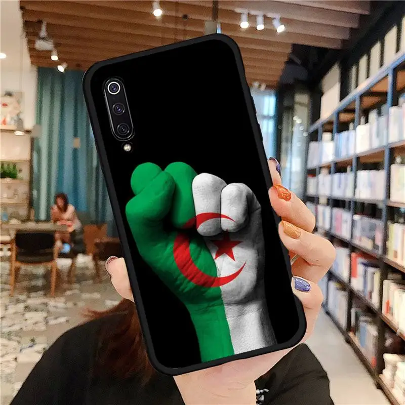 

Algeria National flag Phone Case For Xiaomi Redmi 7 9t 9se k20 mi8 max3 lite 9 note 8 9s 10 pro Soft silicone cover funda