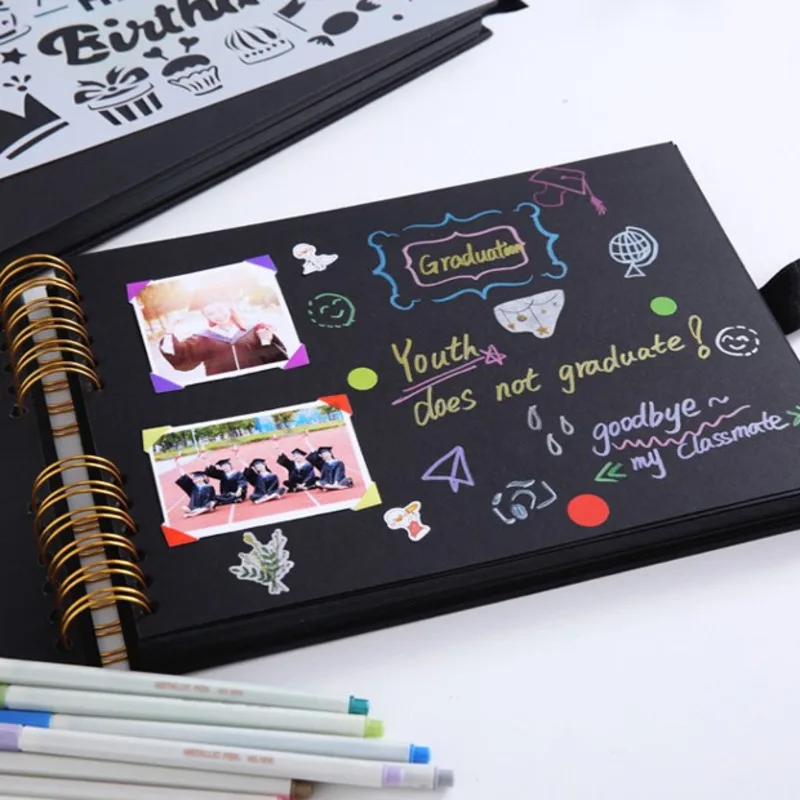 Фотоальбомы 80 страниц книги памяти Ремесло Книга Рождественский подарок DIY