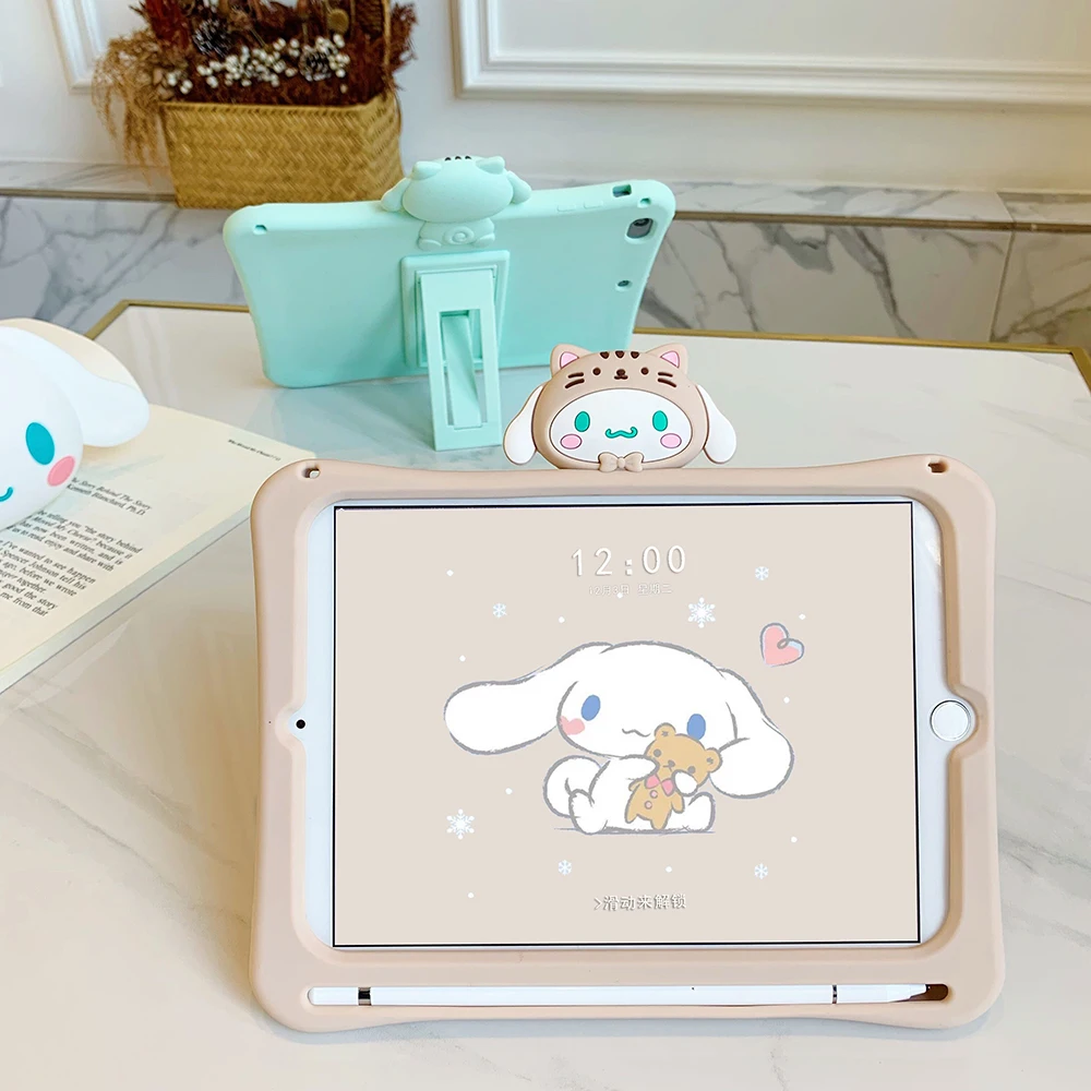 Для iPad 10 2 7 9 2018 2017 детский чехол Pro 5 силиконовый для Mini 1 3 4 Air с подставкой и слотом