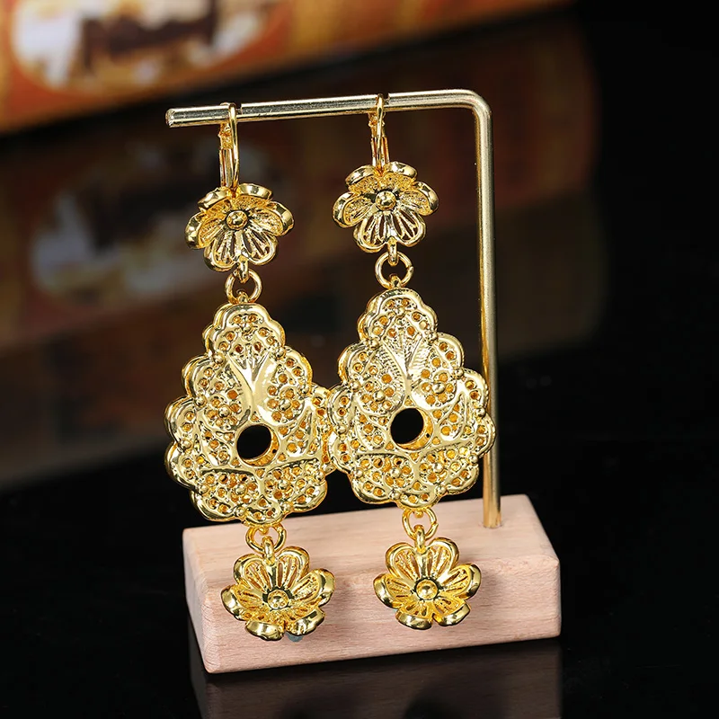 Роскошное ожерелье и серьги в арабском стиле два комплекта больших кулонов