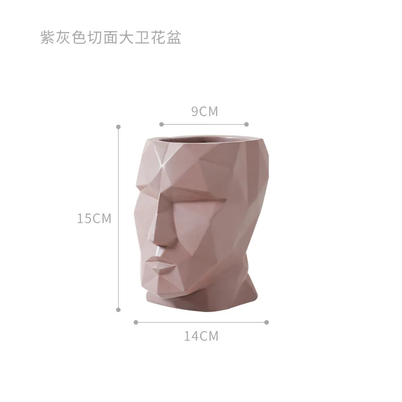 

NORTHERN EUROPE MODERN CREATIVE FACE FLOWER DECORATION DECORATION DECORATING PIECE LIVING ROOM JIAJUDAWEI DRY FLOWER VASE
