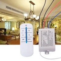 promotion 4 way light lamp digital wireless remote control switch onoff 220v