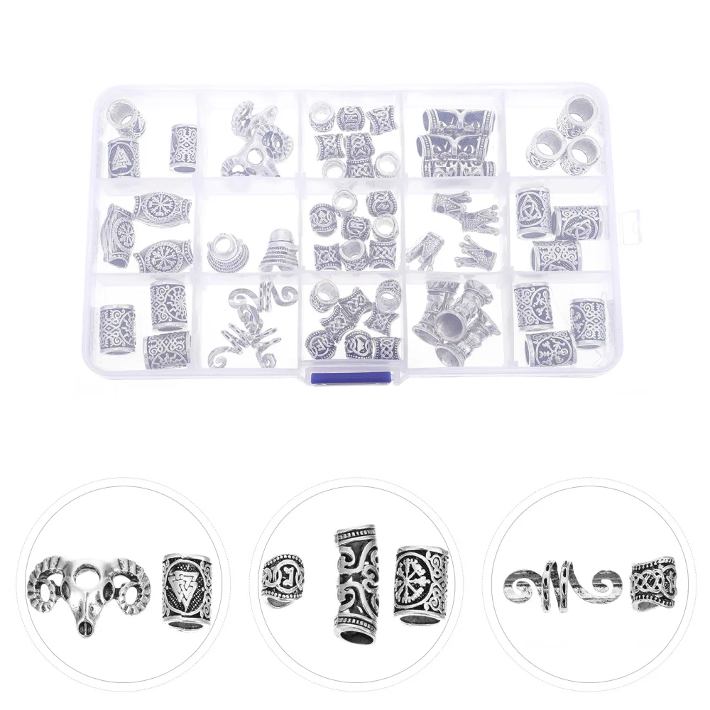 

59 шт. бусины для волос, плетеный браслет для волос, подвеска «сделай сам», ювелирные украшения для волос