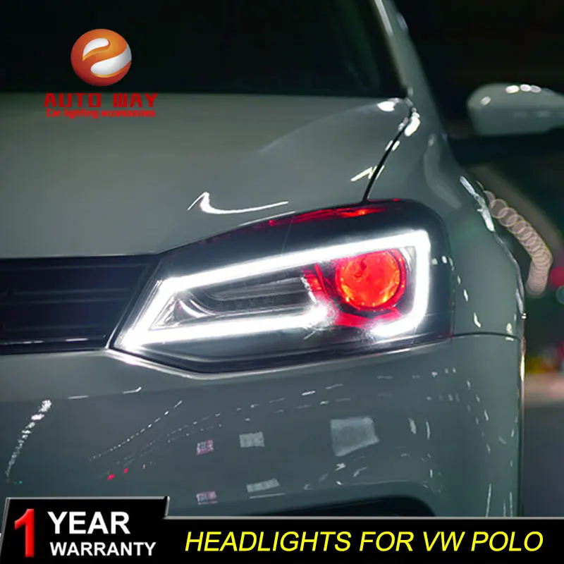 AKD автомобильный Стайлинг головная лампа для VW Polo светодиодный фонарь новинка