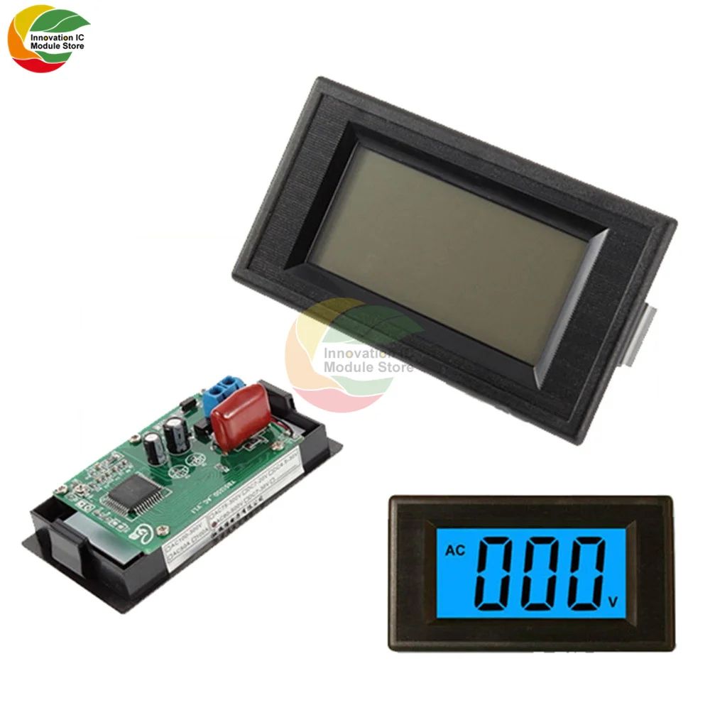 

Ziqqucu 1Pcs AC 80~260V 20A 4500W Power Monitor Module Voltage Current Measurement AC Meter Panel LCD Screen Full Display