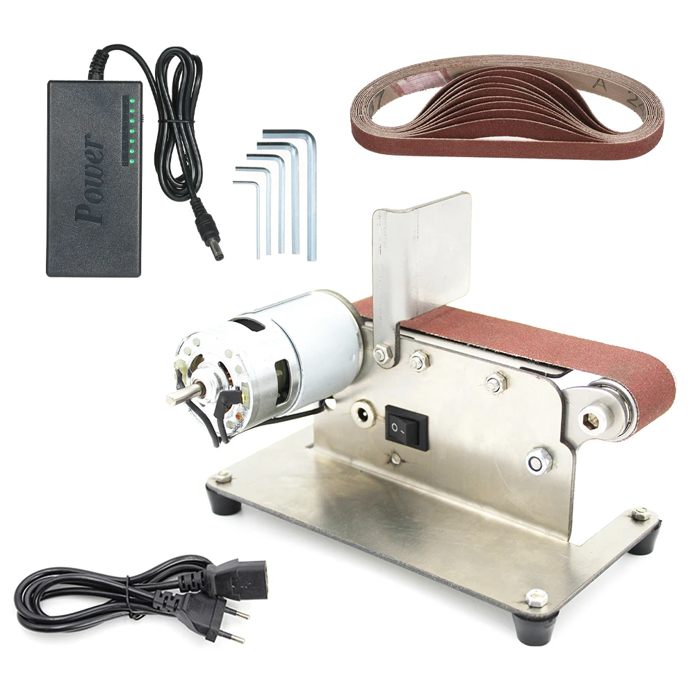 40 ~ 90 Вт горизонтальный миниатюрный Электрический ленточный шлифовальный станок