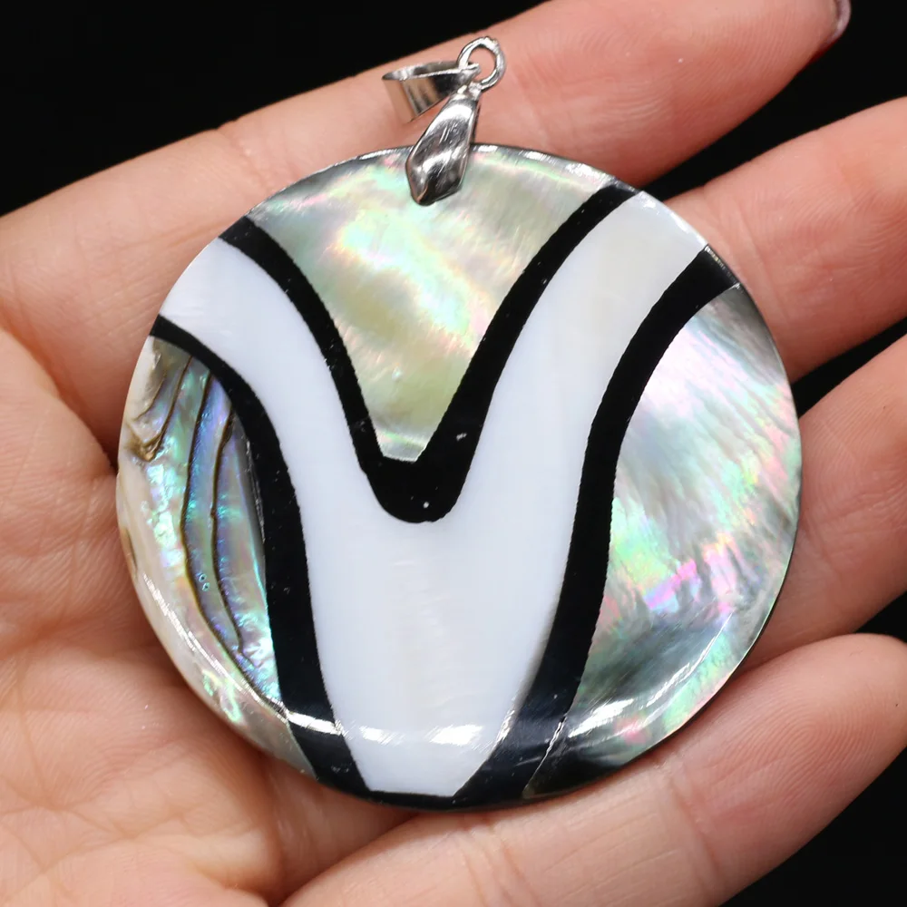 

Natural Shell Pendants Mother of Pearl Charms Pendants For Jewelry Making Accessories Earring Necklace Women Gift Size 48x48mm