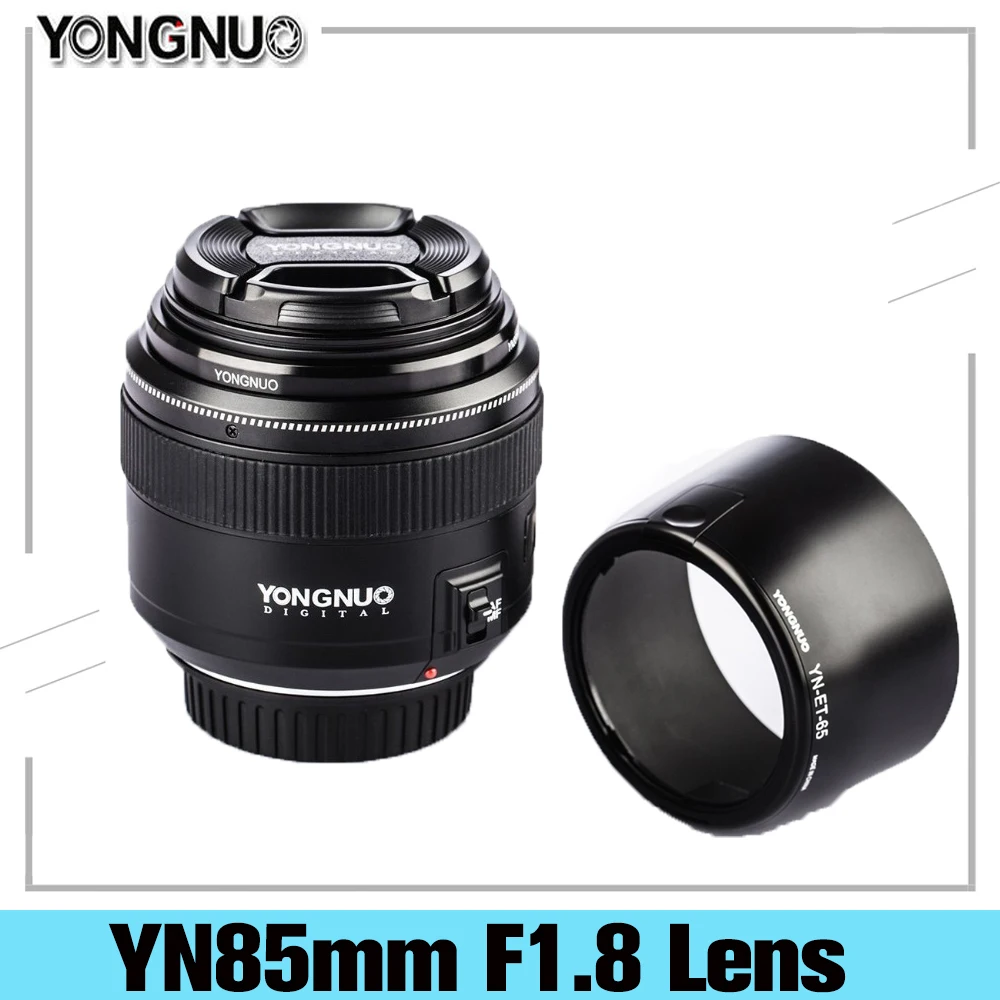 

YONGNUO YN85mm F1.8 Lens AF / MF Standard & Medium Telephoto Prime Lens Fixed Focus Lens For Canon EF Mount DSLR Camera Lenses