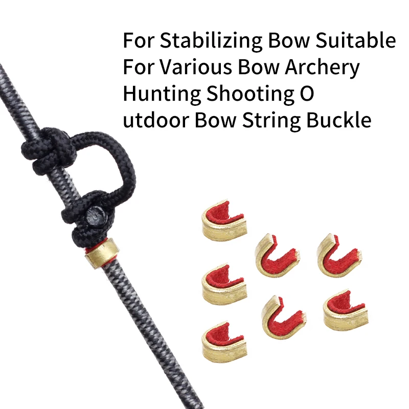 

Compound Recurve Bow Suitable Arrow Archery Bowstring Buckle Bow String Buckle Brass Nock Point Stabilizing