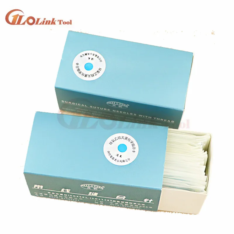 Round Suture needle surgery tool microsurgery nylon monofilament wire round harmless needle surgical instrument 10pc/set