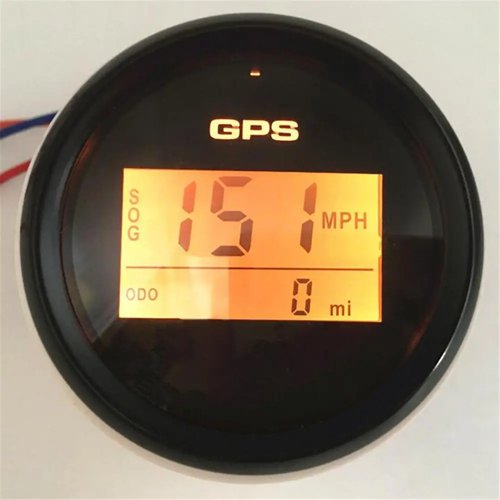 1 шт. Новое поступление Авто спидометры GPS 52 мм черные одометры Sog 0 999 узлов км/ч