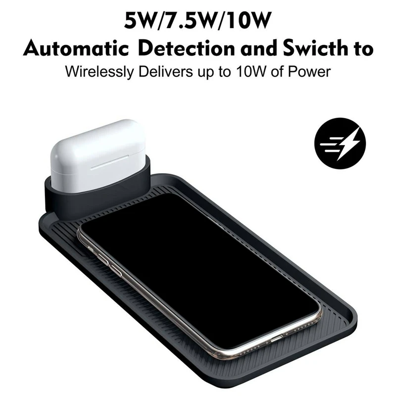 

10W Qi Wireless Charger for BMW- Benz for Charging Dock Station Car Center Console Charger Pad
