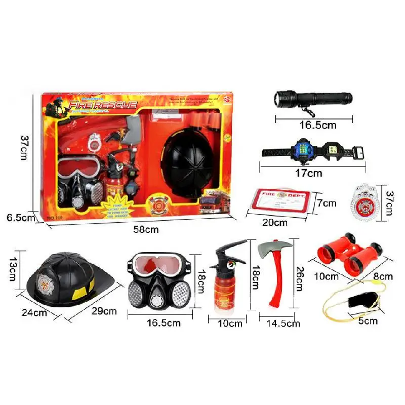 Детский игровой игрушка пожарник, 10 шт. в комплекте, обучающая игрушка, пожарный шлем, пожарный спасательный шлем для детей, лучший подарок н... от AliExpress RU&CIS NEW