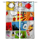 Аниме Взрыв комиксы Ретро стиль роскошные шторы для дома современные товары для дома гостиная спальня пользовательские шторы