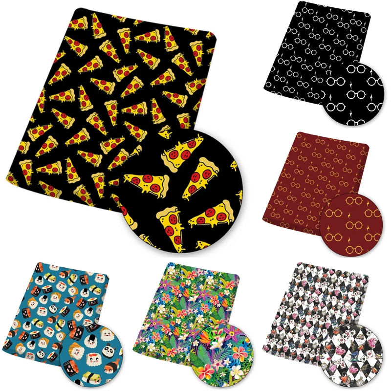 

Polyester Cotton Fabric By The Meters Printed Cloth Sheet Home Textile Retales De Tela Sewing Crafts Dress Purse Making 45*145cm