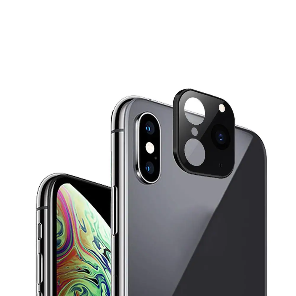 Металлическая крышка для объектива камеры для iphone X XS Max XS секундная Замена для iphone 11 Pro