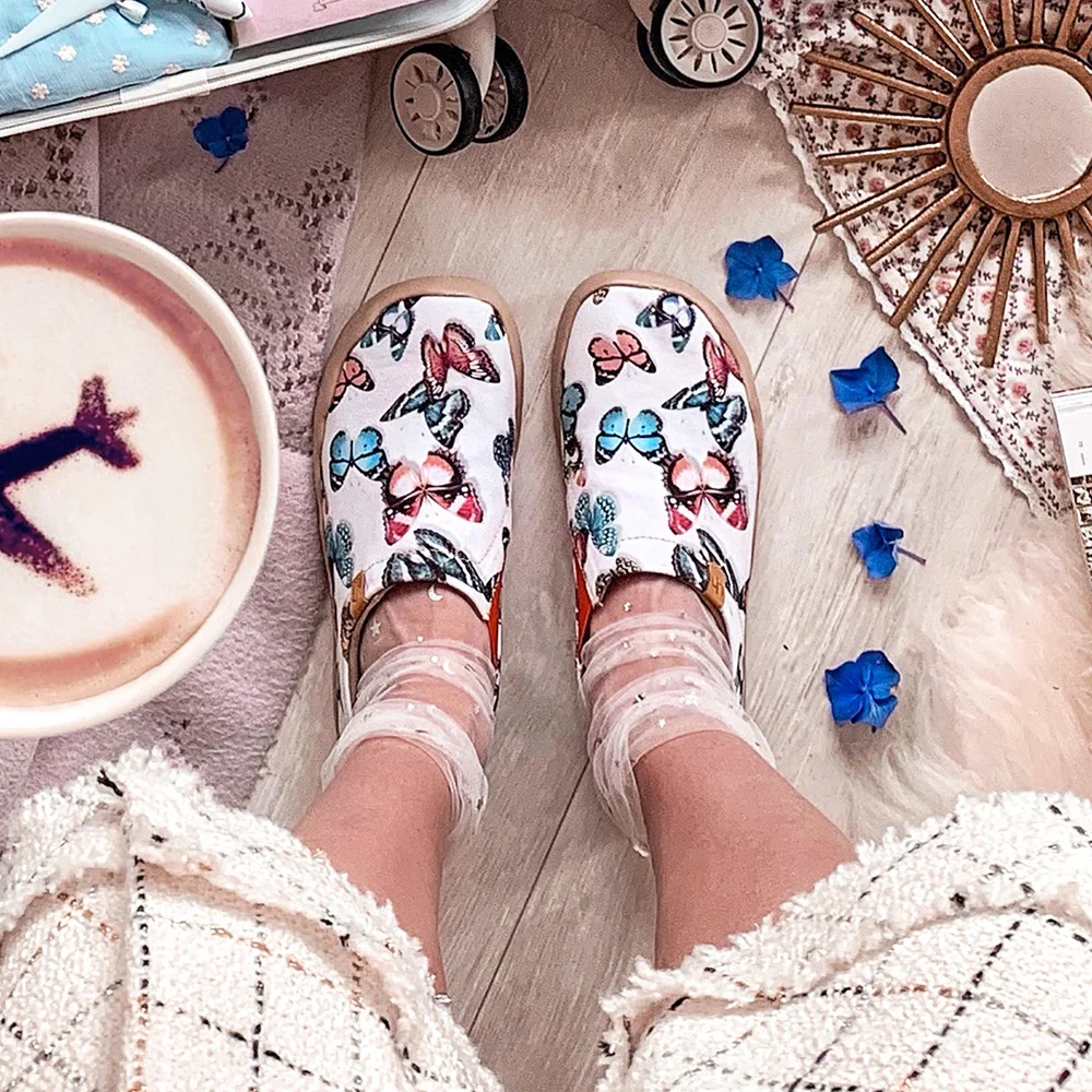 UIN/женская повседневная обувь на плоской подошве с бабочкой мягкая закругленным