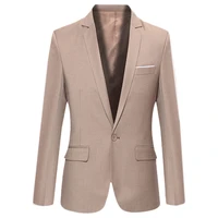 men blazers business formal suit spring autumn mens jackets coat male fashion solid color handsome blazer long sleeve lapel tops
