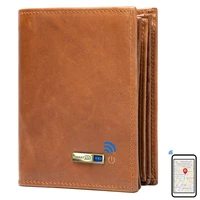 smart bluetooth compatible wallet anti lost genuine leather mens wallets card holder wallet finder birthday gifts for dad