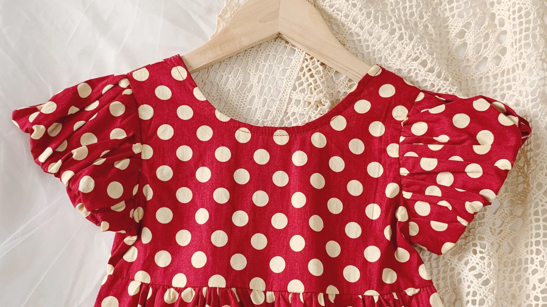 

Children's Wear 2020 Summer Girls' Dress Retro Polka Dot Children's Backless Skirt Red Polka Dot Skirt dress girl Casual