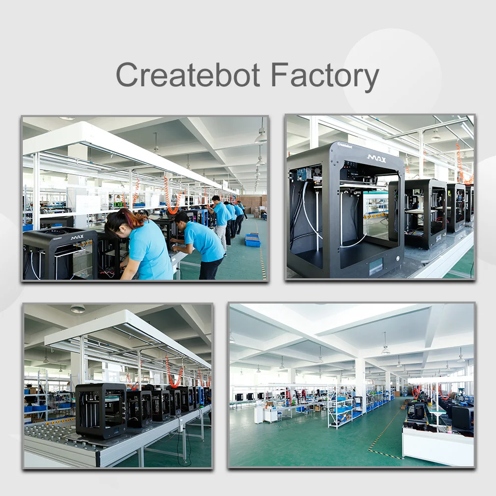 Новый Createbot Max 3D принтеры сенсорный Экран одинарный экструдер полу