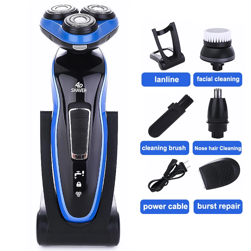 Бритва для лица бритва Enchen 4D электробритва Мужская моющаяся USB перезаряжаемая