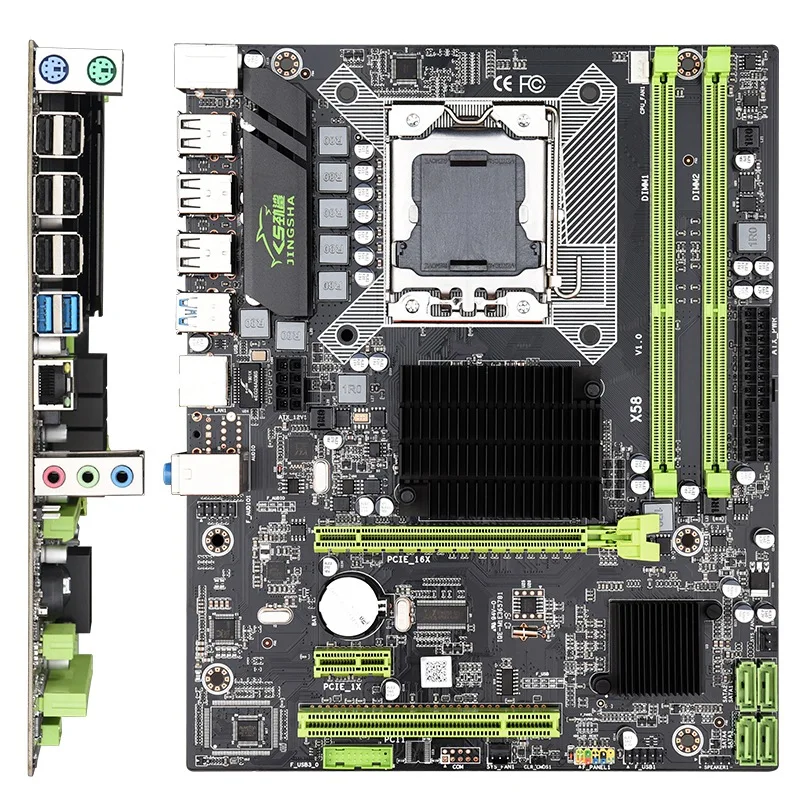 JINGSHA X58 LGA-1366 Motherboard 2 Channel DDR3 32G ECC RAM USB3.0 SATA3.0 Support Intel Xeon X5670 X5675 X5650 X5680 X5570 X556 |