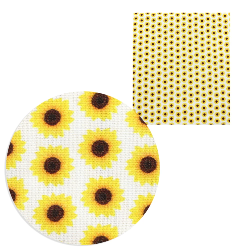 Цветок подсолнуха 100% хлопковая ткань для ткани детский домашний текстиль шитье