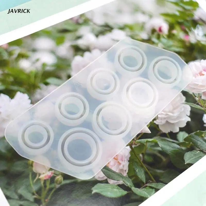 

Assorted Rings Crystal Epoxy Resin Mold Jewerly Ring Silicone Mould DIY Crafts Casting Tool